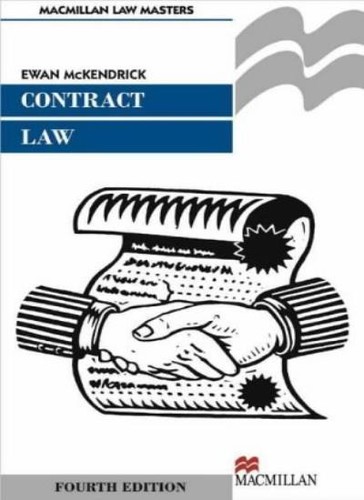 Contract law 4th ewan - law, ed-ewan