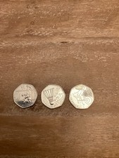 Olympic 50ps Coin Set 3 Piece