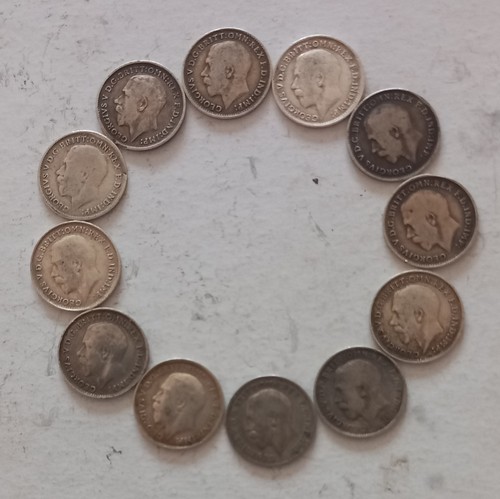 Pre 1920 silver threepenny - silver,