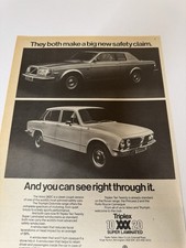 Original 1979 Volvo 262 C Magazine Advert Poster Frame Ready Man Cave Retro