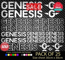 GENESIS Vinyl Decal Stickers Frame Cycling Helmet Cycle Bicycle NEW