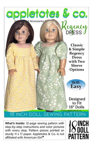 Inch doll pattern - doll, regency