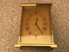 Vintage Mappin & Webb  Solid Brass Quartz Battery Mantel clock (used )Rare