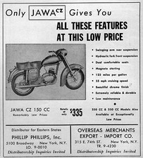 1956 Jawa CZ 150 Motorcycle