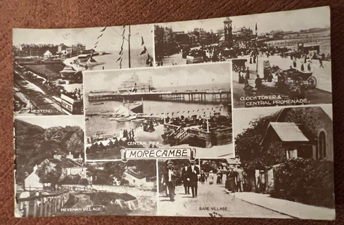 Antique postcard morecambe - antique,