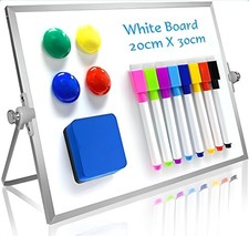 Magnetic Desktop Whiteboard Double Sided Dry Erase White Board Small Mini Board