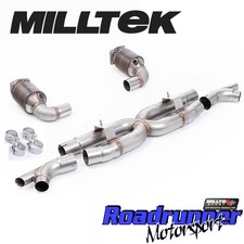 Milltek Exhaust Porsche 911 991.2 Turbo S Full System RACE X Pipe Rear SSXPO206