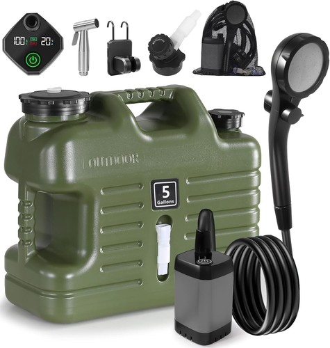 Portable camping shower with - shower,