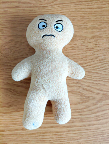 Worried gingerbread man soft - worried,