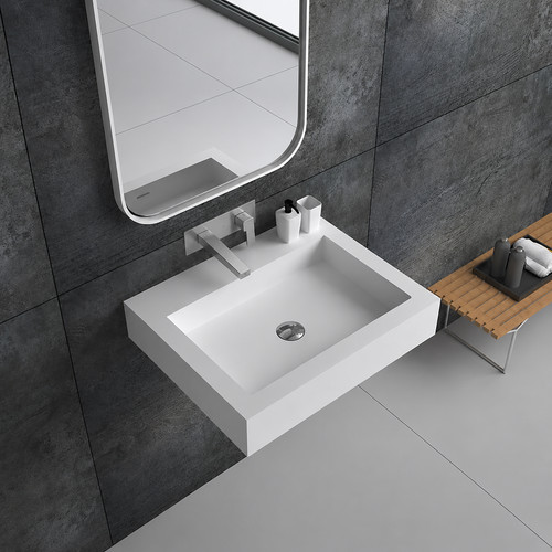 Wall hung bathroom basin sink - bathroom,