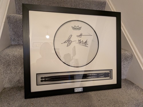 Blink 182 signed - 10", drumhead