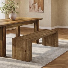 59" Solid Wood Dining Bench