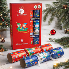Pack Of 8 Christmas Crackers