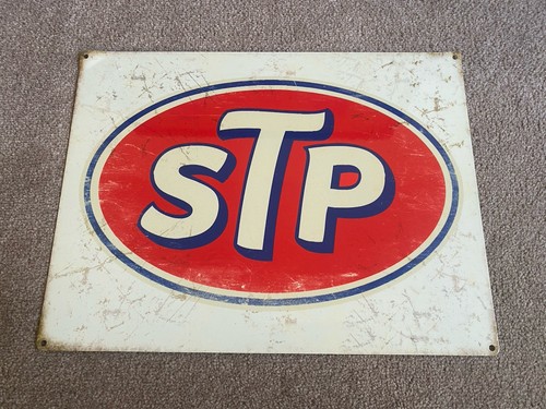 Stp oil metal sign - stp,