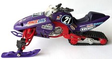 Toy Things Snowmobile Model Bike in purple/red, Scale 1:12 model