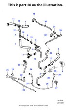Jaguar Genuine Tube Service Replacement Fits S-Type 1999-2008 Classic XR848271