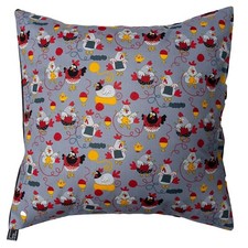 Crazy Knitting Chicken Cushion Cover Case fits 18" x 18" 100% Cotton Fabric.