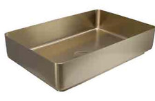 JTP VOS 526 x 346 x 120mm Brushed Brass Basin only