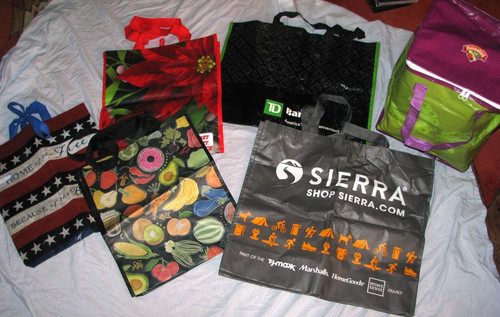 Lot reusable shopping - reusable,