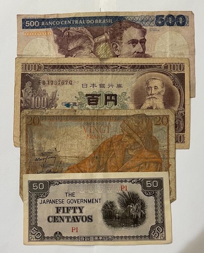 Old foreign currency 12 - foreign,