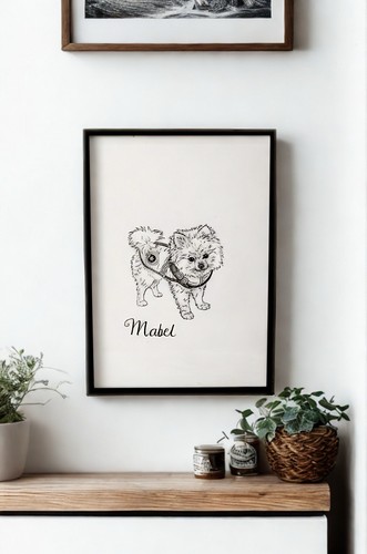 Personalised hand drawn pet - drawn,