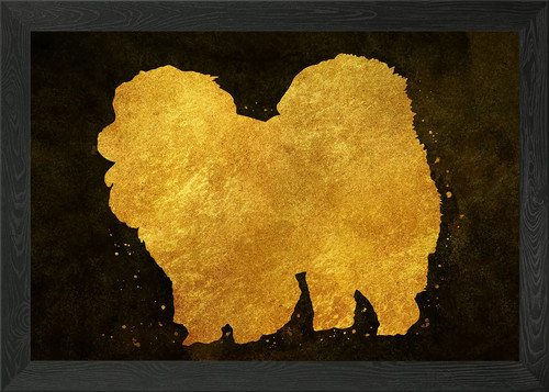 Chow dog framed wall - chow,