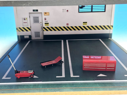 Car garage diorama with - 2,