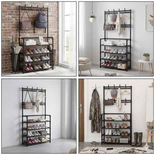 Tier coat hanger hooks stand - coat,