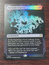 1x FOIL OVERSOLD CEMETERY - Eldraine -  MTG - Magic the Gathering