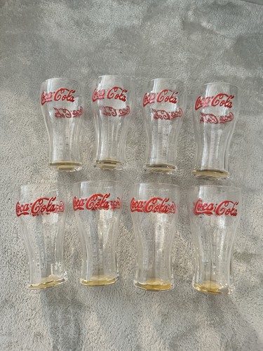 Coca cola glasses - cola, embossed
