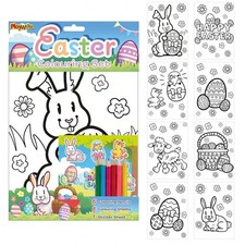 144 x Easter Colouring Set