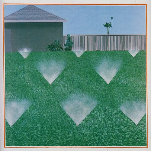 Lawn being sprinkled - being, david