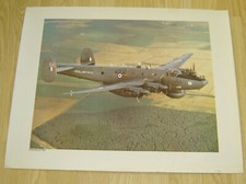 Vintage 80s MOD Glossy Photo Print RAF Shackleton Aircraft WL754 16"x13" Poster