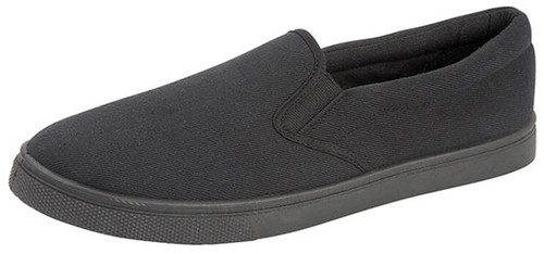 Mens slip canvas shoes - mens, on