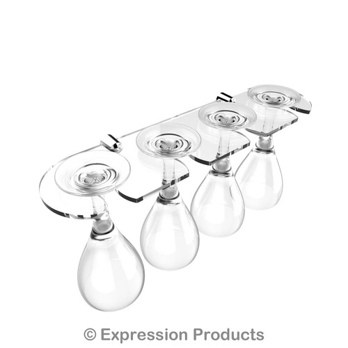 Acrylic wine glass holder - holder, rack