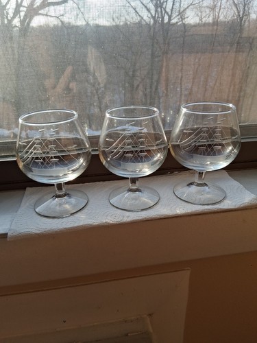 Set vintage etched crystal - vintage,