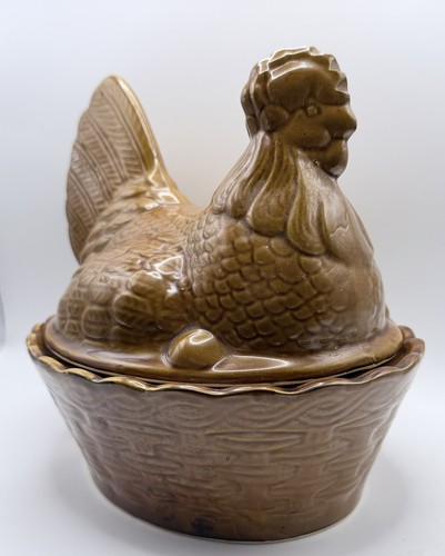 Vintage brown ceramic - vintage,