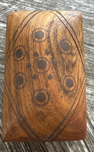 Vintage small wooden trinket - vintage,