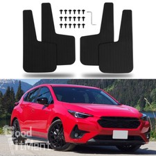 For Subaru Impreza WRX STI Front & Rear Mud Flaps Splash Guards 4Pcs/Set Rubber