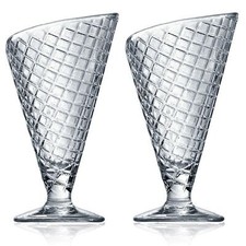 Bormioli Rocco Gelato Sundae Sorbet Cream Dessert Ice Glassware Bowl Cone Design