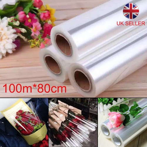 New 100mx80cm wide plain - plain, clear