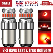 PAIR 1157 P21/5W BAY15D LED BRAKE LIGHT STOP TAIL LIGHTS BULBS CANBUS ERROR FREE