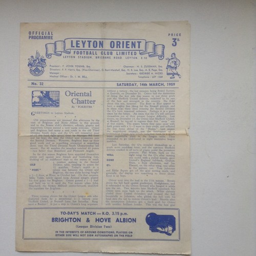 1958 leyton orient v - 1958/59,