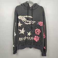 Ferrari Massari Me Vs Opps Hoodie Mens Large Gray Sweatshirt Cotton Terry