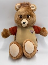 Teddy Ruxpin Bear 1985 His Eyes & Mouth Do Not Move But He Still Plays And Talk