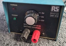 RS Stock No. 591-411 , sealed lead acid battery charger 2V,6V ,12V