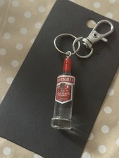Smirnoff Vodka Miniature Bottle Keyring Novelty Collectible Gift Idea