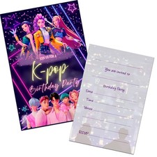 Kpop Monster Party Invitations
