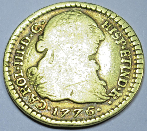 1776 spanish gold - 1, escudo