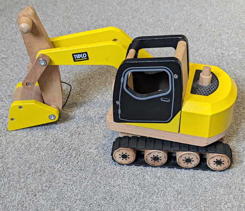 Tidlo wooden toy - wooden, excavator